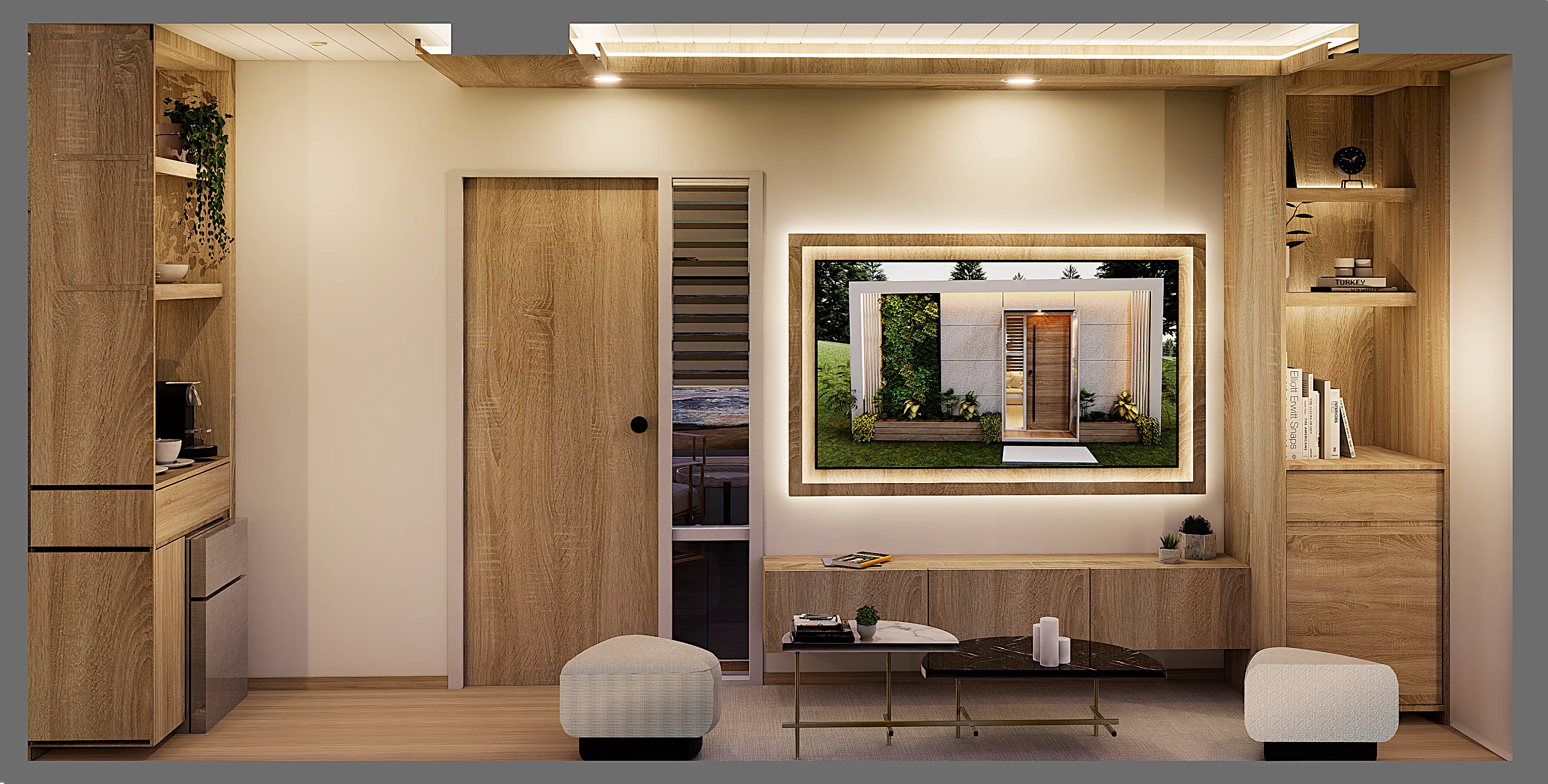 Lounge cube interior